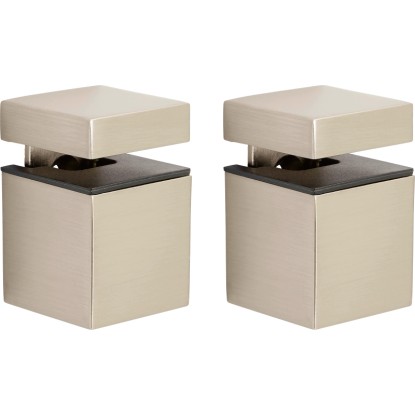Dva upevňovací klipy OBI Cube Mini nikl pro police, nastavitelné. Dva upevňovací klipy OBI Cube Mini nikl pro police, nastavitelné.
