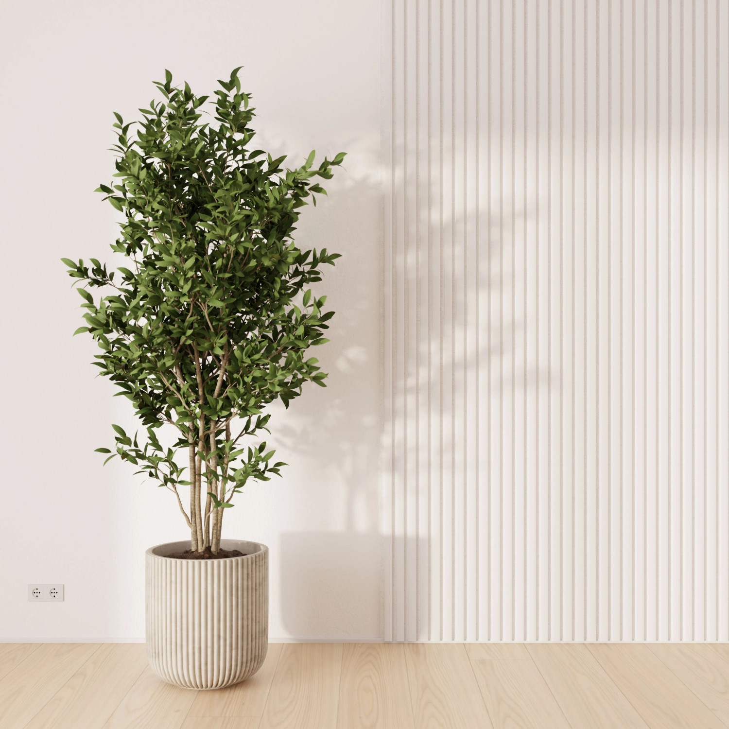 Bílý akustický panel s fólií na stěnu a strop, 240 cm, s akustickou plstí pro lepší zvuk. Bílý akustický panel s fólií na stěnu a strop, 240 cm, s akustickou plstí pro lepší zvuk.