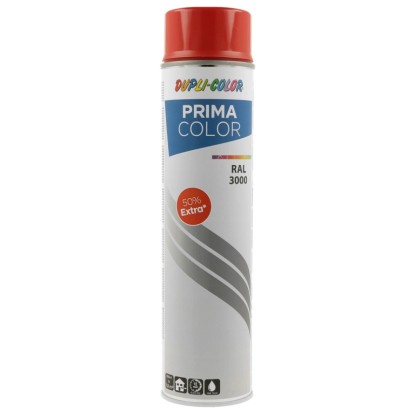 DUPLI-COLOR Uni lak ve spreji PRIMA COLOR RAL 3000 ohnivě červená 600 ml DUPLI-COLOR Uni lak ve spreji PRIMA COLOR RAL 3000 ohnivě červená 600 ml