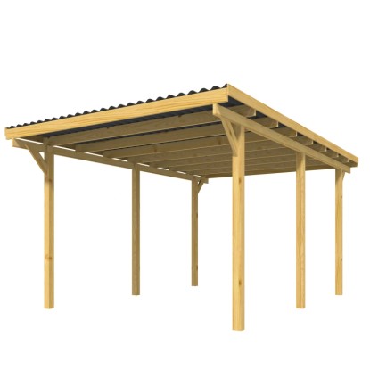 Stelmet Přístřešek pro jedno auto Föhr přírodní zelená 495 x 303 x 228 cm Stelmet Přístřešek pro jedno auto Föhr přírodní zelená 495 x 303 x 228 cm