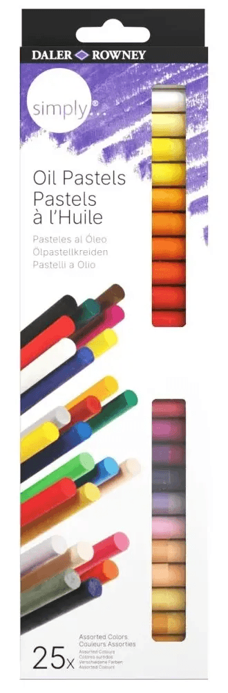 Daler Rowney Sada uměleckých olejových pastelů SIMPLY, 25 ks Daler Rowney Sada uměleckých olejových pastelů SIMPLY, 25 ks