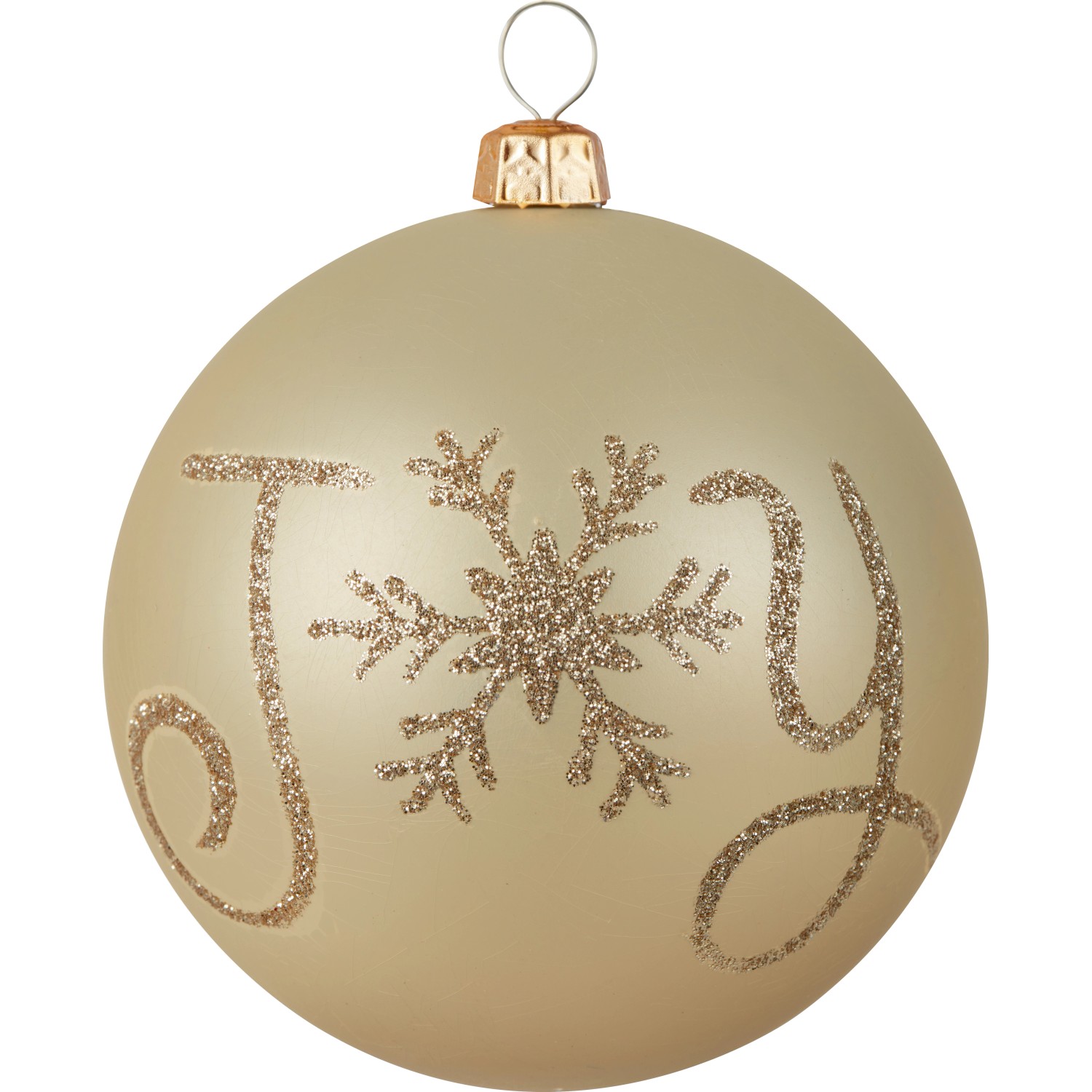 Vánoční koule šampaňská barva pomalovaná Vánoční koule šampaňská barva pomalovaná