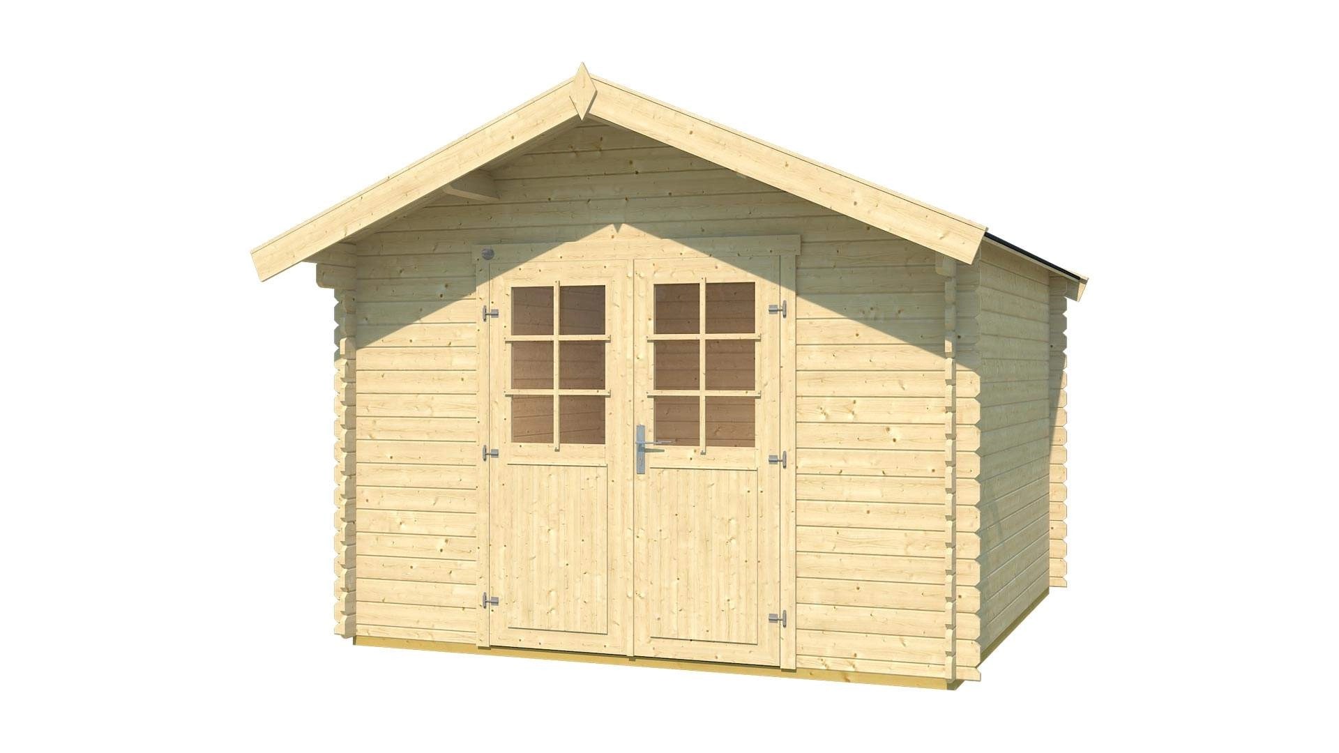 Weka Dřevěný zahradní domek 209 vel. 3, přírodní, 300 x 300 cm Weka Dřevěný zahradní domek 209 vel. 3, přírodní, 300 x 300 cm