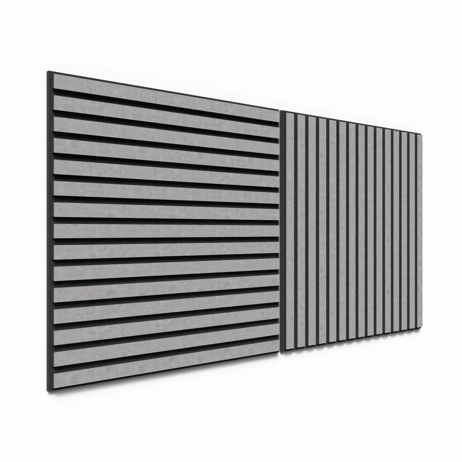 Akustické panely DenPanels, 60x60 cm, betonově šedá. Zvuk pohlcující panely pro lepší akustiku místnosti. Akustické panely DenPanels, 60x60 cm, betonově šedá. Zvuk pohlcující panely pro lepší akustiku místnosti.