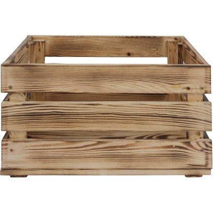 Dřevěná bedna borovice opalovaná L, 23,9 x 29,2 x 39 cm Dřevěná bedna borovice opalovaná L, 23,9 x 29,2 x 39 cm