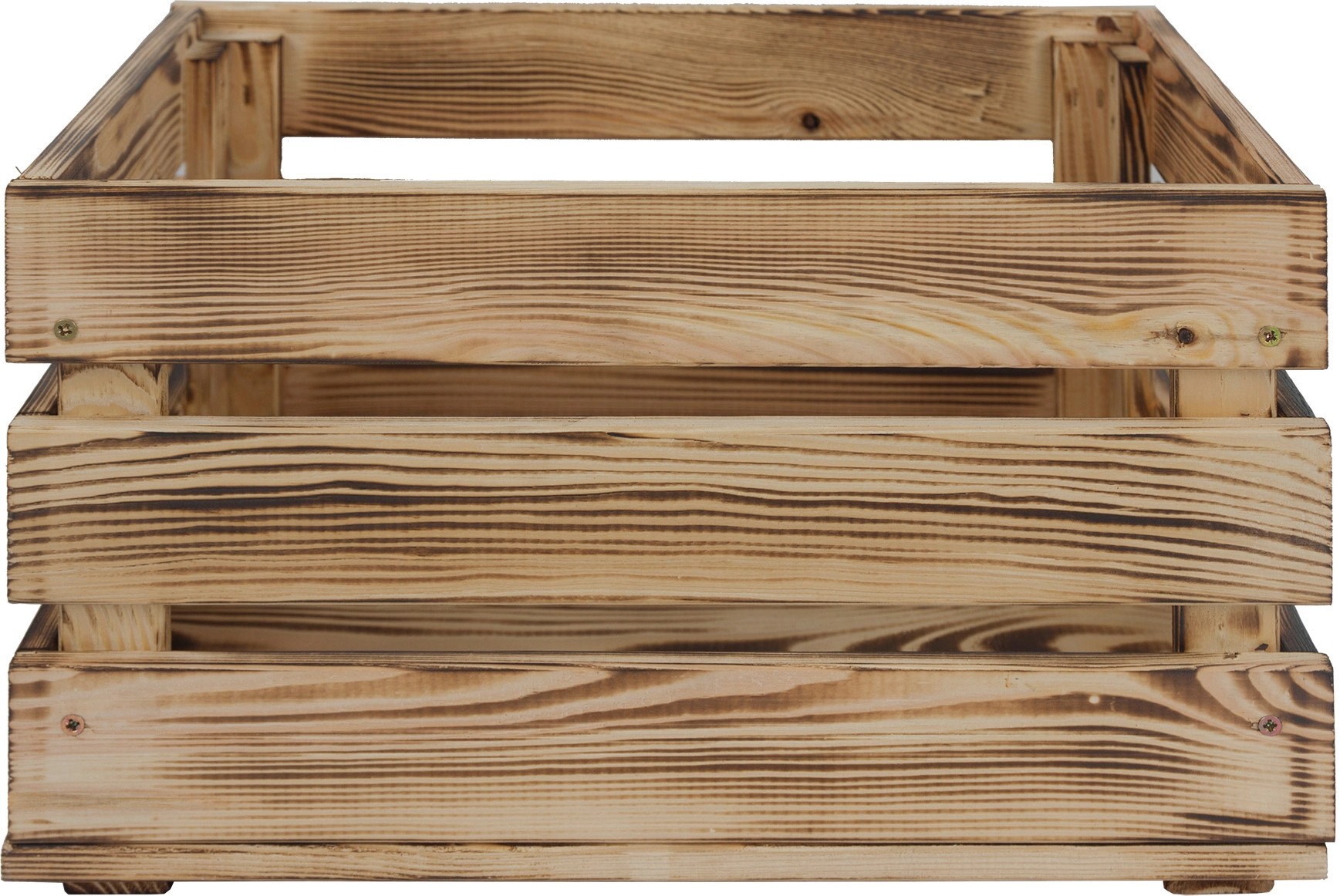 Dřevěná bedna borovice opalovaná L, 23,9 x 29,2 x 39 cm Dřevěná bedna borovice opalovaná L, 23,9 x 29,2 x 39 cm