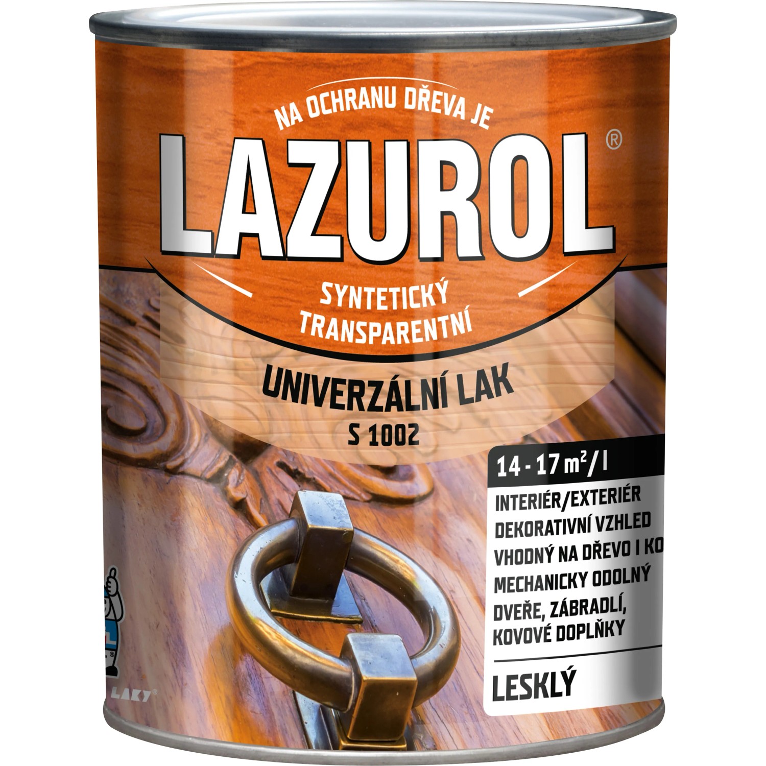 Lazurol Univerzální lak lesklý S1002 bezbarvý 750 ml Lazurol Univerzální lak lesklý S1002 bezbarvý 750 ml