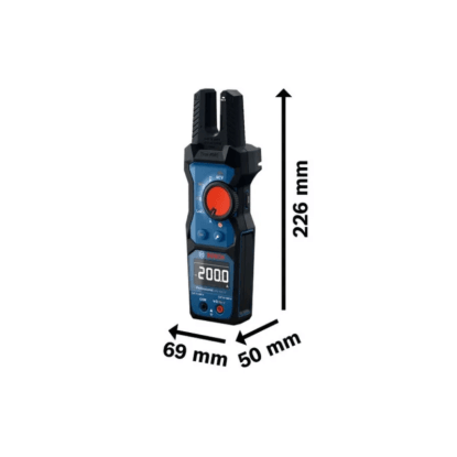Vidlicový ampérmetr Bosch Professional GFM 1000-15 s rozměry. Vidlicový ampérmetr Bosch Professional GFM 1000-15 s rozměry.