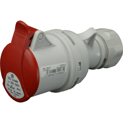 SEZ Spojovací zásuvka 400V, 16A, 4-pól, IP44 SEZ Spojovací zásuvka 400V, 16A, 4-pól, IP44