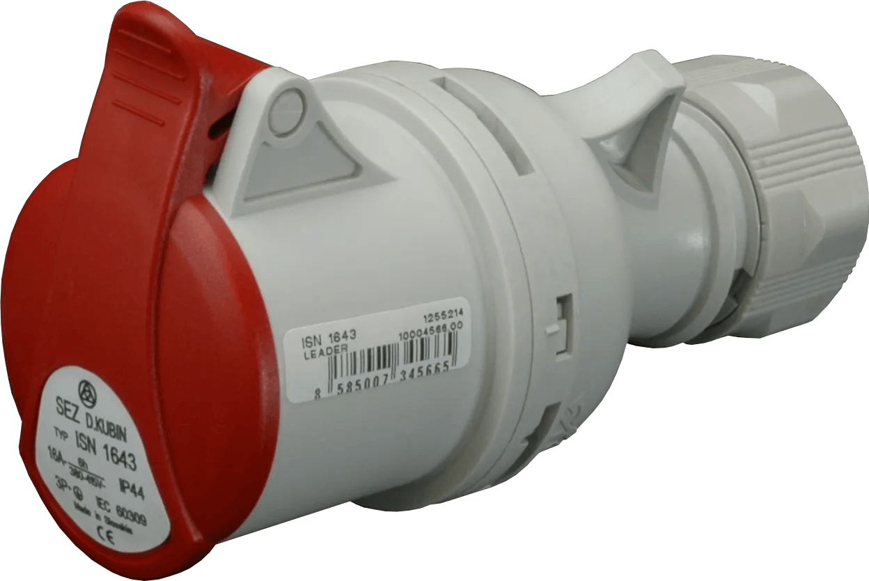 SEZ Spojovací zásuvka 400V, 16A, 4-pól, IP44 SEZ Spojovací zásuvka 400V, 16A, 4-pól, IP44