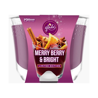 Glade Svíčka Maxi Merry Berry & Bright 224 g Glade Svíčka Maxi Merry Berry & Bright 224 g