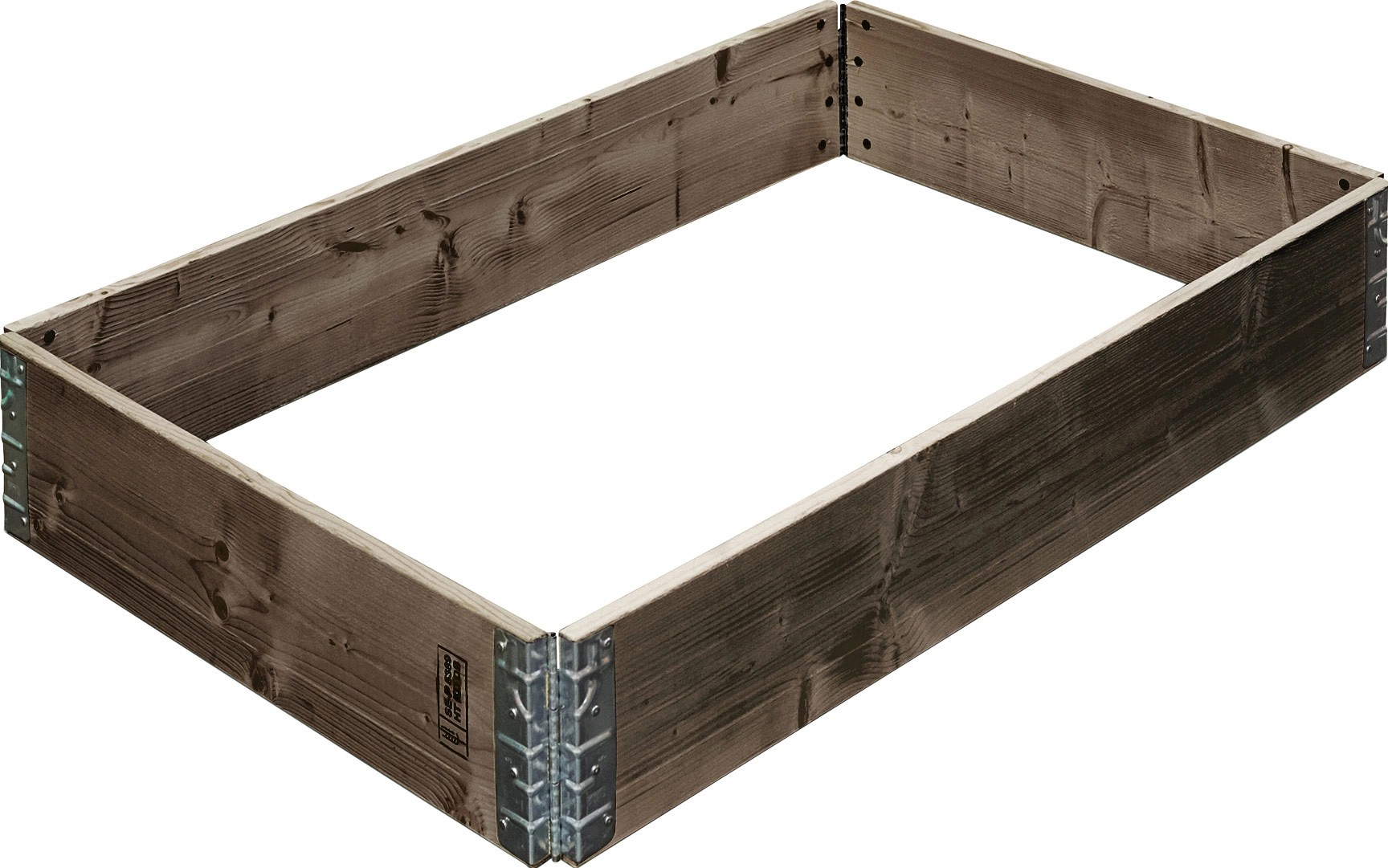 Gartenfreude Dřevěný vyvýšený záhon, stohovatelný, šedý, 120 x 80 x 19,5 cm Gartenfreude Dřevěný vyvýšený záhon, stohovatelný, šedý, 120 x 80 x 19,5 cm