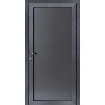 Plastové vedlejší vchodové dveře 4-komorové antracitové/bílé, 980 x 1980 mm, L Plastové vedlejší vchodové dveře 4-komorové antracitové/bílé, 980 x 1980 mm, L