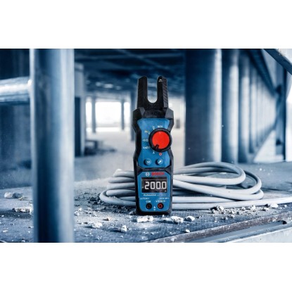 Vidlicový ampérmetr Bosch Professional GFM 1000-15 pro měření střídavého proudu a napětí. Vidlicový ampérmetr Bosch Professional GFM 1000-15 pro měření střídavého proudu a napětí.