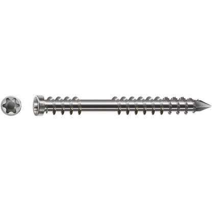Spax Terasový vrut s válcovou hlavou T-Star plus T25, ocel A2, 5 x 40 mm, 125 ks Spax Terasový vrut s válcovou hlavou T-Star plus T25, ocel A2, 5 x 40 mm, 125 ks