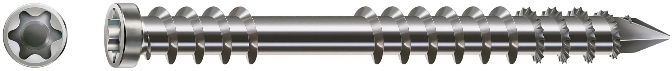Spax Terasový vrut s válcovou hlavou T-Star plus T25, ocel A2, 5 x 40 mm, 125 ks Spax Terasový vrut s válcovou hlavou T-Star plus T25, ocel A2, 5 x 40 mm, 125 ks