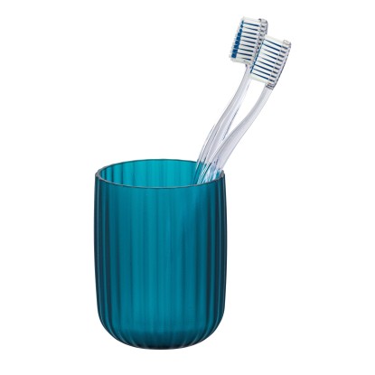 Wenko Kelímek na zubní kartáčky Agropoli plastový, petrolej, 7,5 x 10 x 7,5 cm Wenko Kelímek na zubní kartáčky Agropoli plastový, petrolej, 7,5 x 10 x 7,5 cm