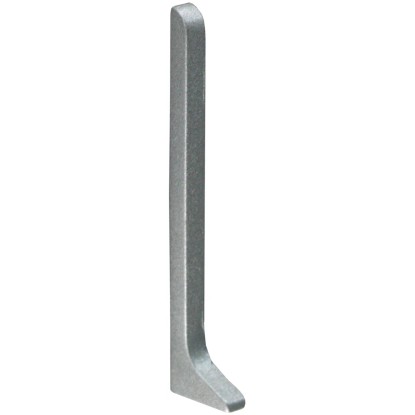 Fuchs Design Hliníkový sokl - koncovka, stříbrná matná, levá, 6 cm Fuchs Design Hliníkový sokl - koncovka, stříbrná matná, levá, 6 cm