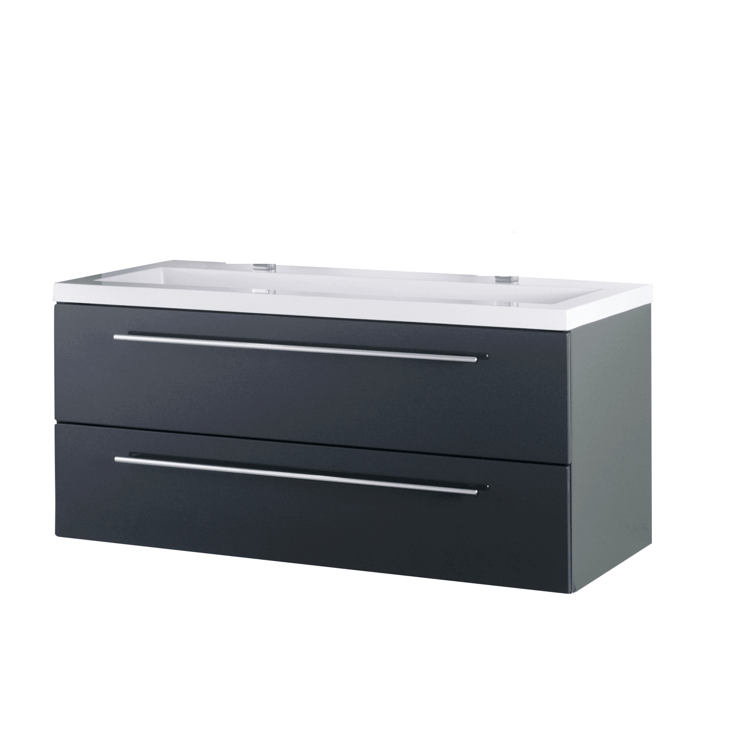 Sanotechnik Spodní koupelnová skříňka Fiora antracitová 120 x 51 x 52 cm Sanotechnik Spodní koupelnová skříňka Fiora antracitová 120 x 51 x 52 cm