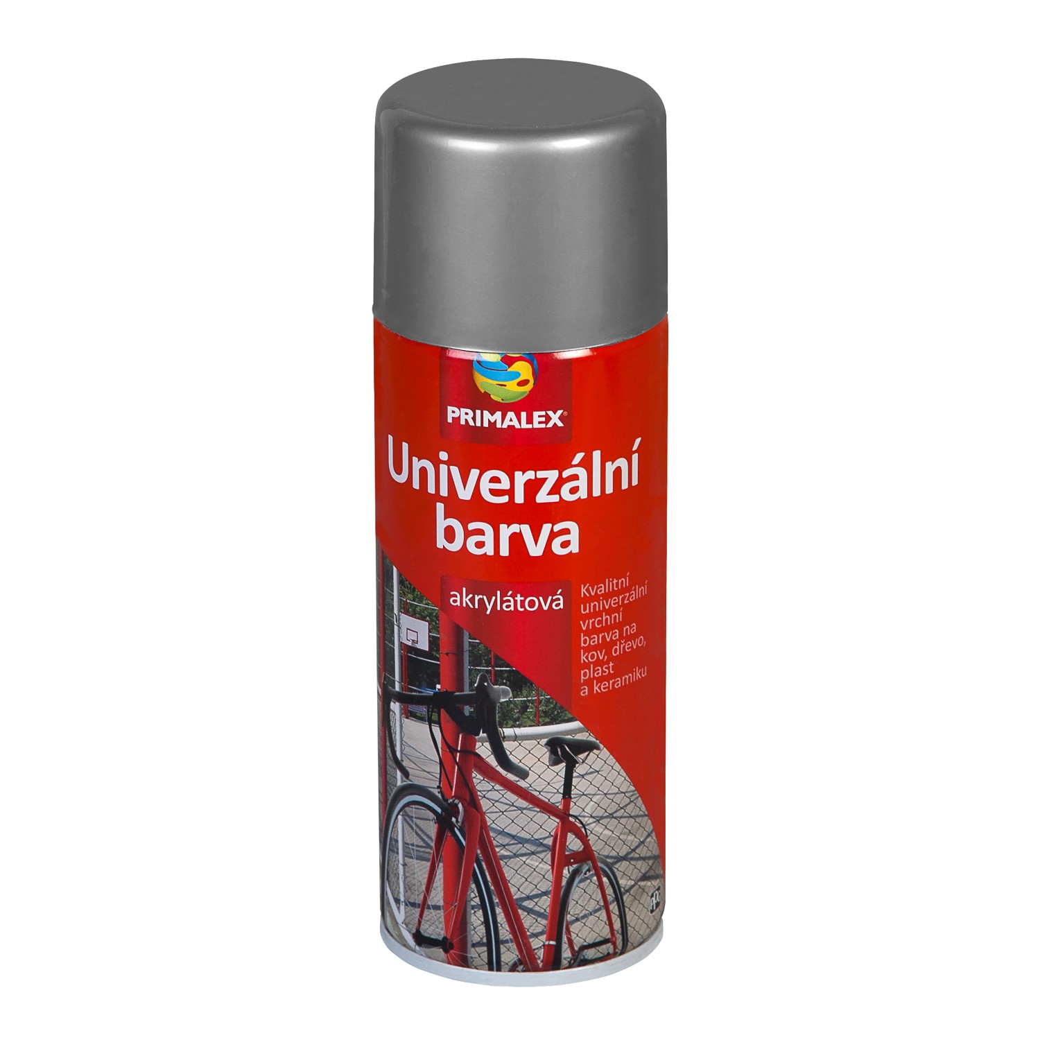 Primalex Univerzální barva ve spreji RAL 9006 bílý hliník 400 ml Primalex Univerzální barva ve spreji RAL 9006 bílý hliník 400 ml