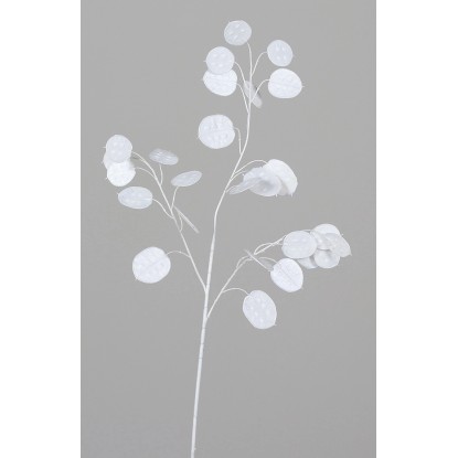 Umělá větvička měsíčnice, bílá, 68 cm Umělá větvička měsíčnice, bílá, 68 cm