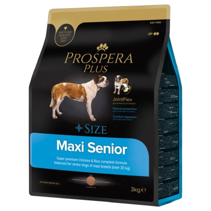 Prospera Plus Granule pro psy Maxi Senior kuře s rýží, 3 kg Prospera Plus Granule pro psy Maxi Senior kuře s rýží, 3 kg