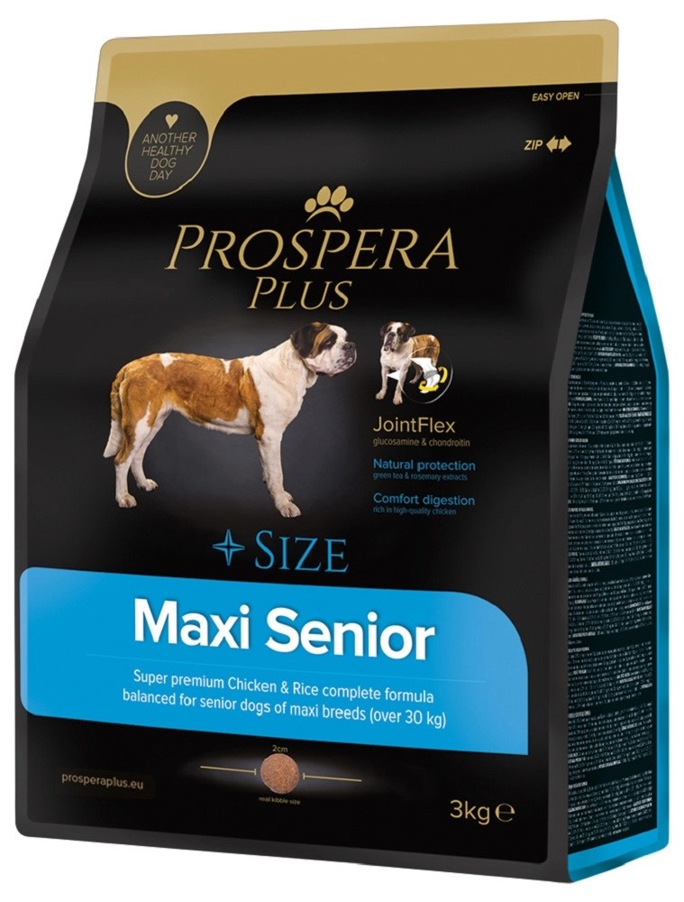 Prospera Plus Granule pro psy Maxi Senior kuře s rýží, 3 kg Prospera Plus Granule pro psy Maxi Senior kuře s rýží, 3 kg