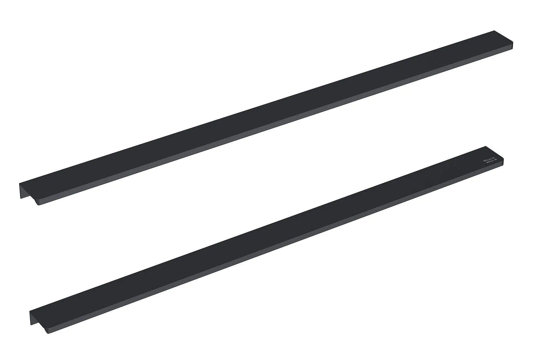Roca Úchytky pro umyvadlové skříňky Elegant, černá, 40 cm, 2 ks Roca Úchytky pro umyvadlové skříňky Elegant, černá, 40 cm, 2 ks