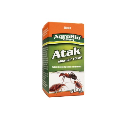 AgroBio Atak MikroCif na hubení lezoucího hmyzu 50 ml AgroBio Atak MikroCif na hubení lezoucího hmyzu 50 ml