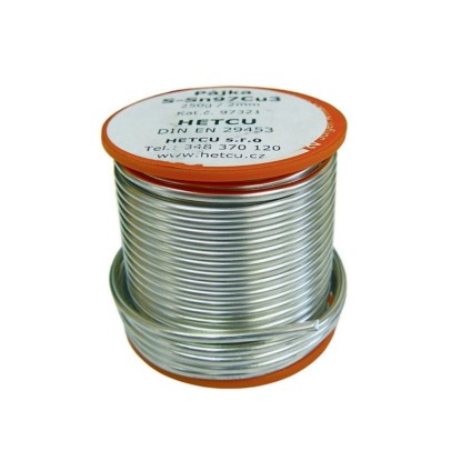 CU pájka měkká Sn97Cu3, 250 g, 2 mm CU pájka měkká Sn97Cu3, 250 g, 2 mm
