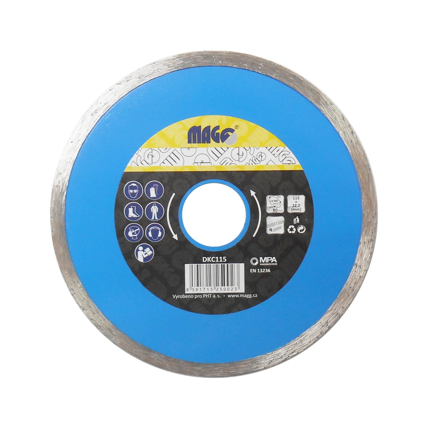 MAGG Diamantový kotouč celoobvodový 115 x 22,2 mm MAGG Diamantový kotouč celoobvodový 115 x 22,2 mm