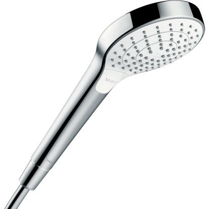 Hansgrohe Ruční sprcha Croma Select S Vario, 3 proudy, bílá/chrom, pr. 110 mm Hansgrohe Ruční sprcha Croma Select S Vario, 3 proudy, bílá/chrom, pr. 110 mm