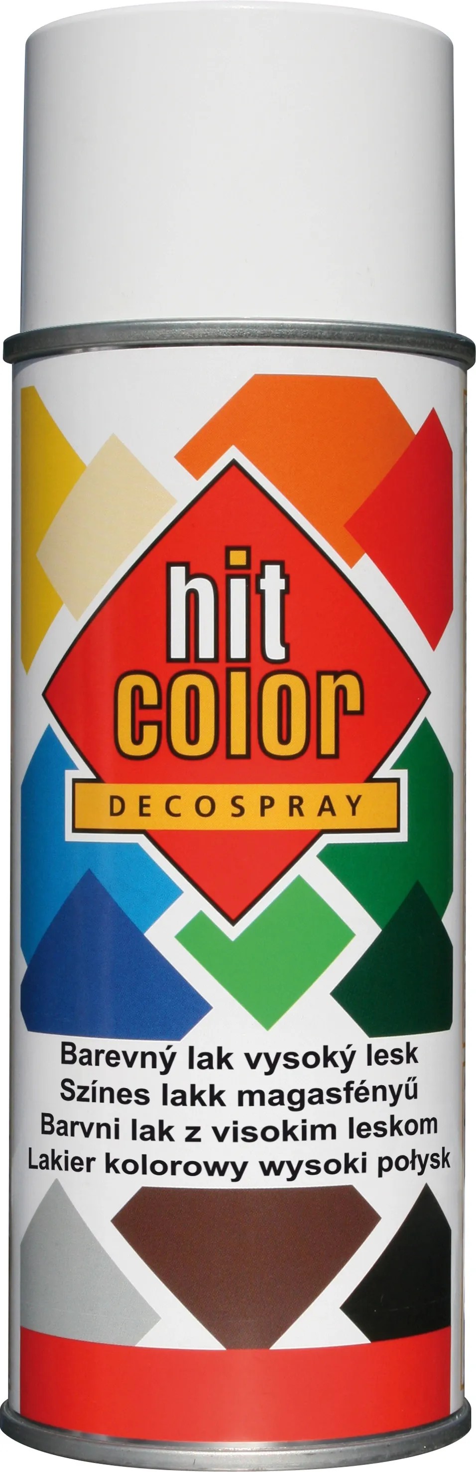 hitcolor Dekorativní lak ve spreji vysoký lesk čistě bílý 400 ml hitcolor Dekorativní lak ve spreji vysoký lesk čistě bílý 400 ml