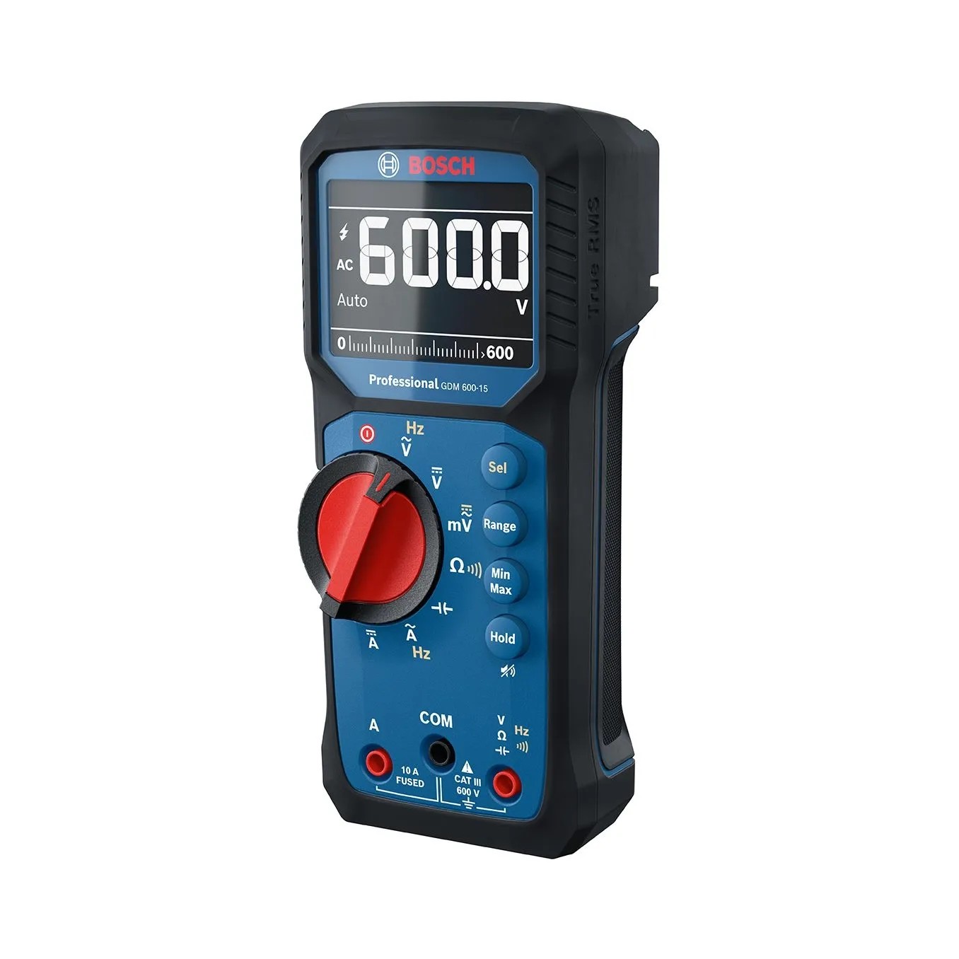 Digitální multimetr Bosch Professional GDM 600-15 pro přesné měření, modro-černý. Digitální multimetr Bosch Professional GDM 600-15 pro přesné měření, modro-černý.