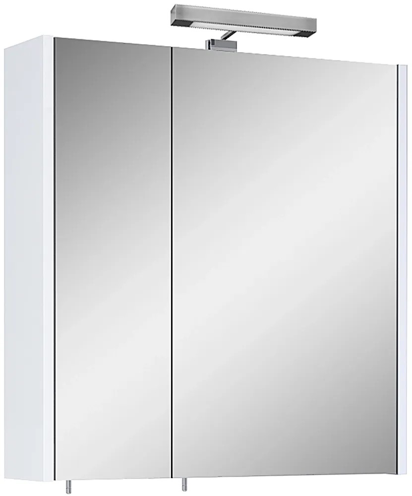 Maximus Zrcadlová skříňka Cheese s LED osvětlením, 2 dvířka, bílá, 60 cm Maximus Zrcadlová skříňka Cheese s LED osvětlením, 2 dvířka, bílá, 60 cm