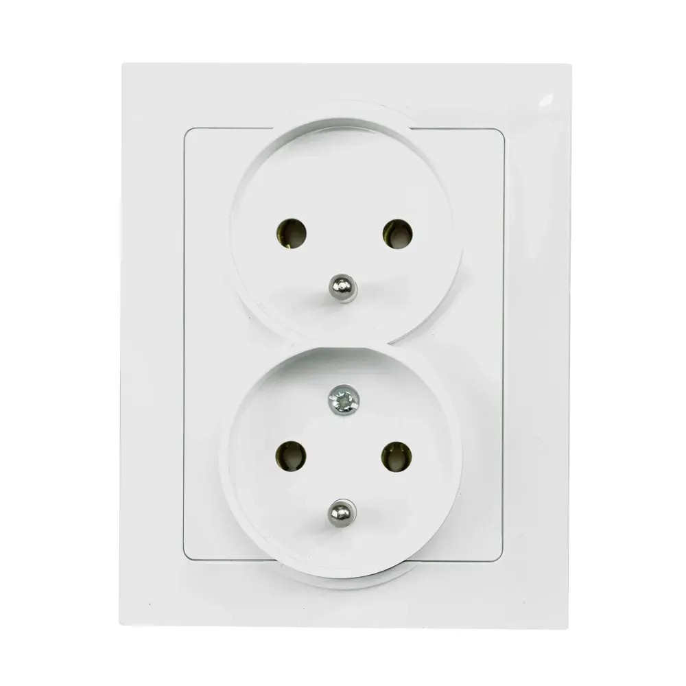 Düwi Zásuvka 2x Medium, bílá Düwi Zásuvka 2x Medium, bílá