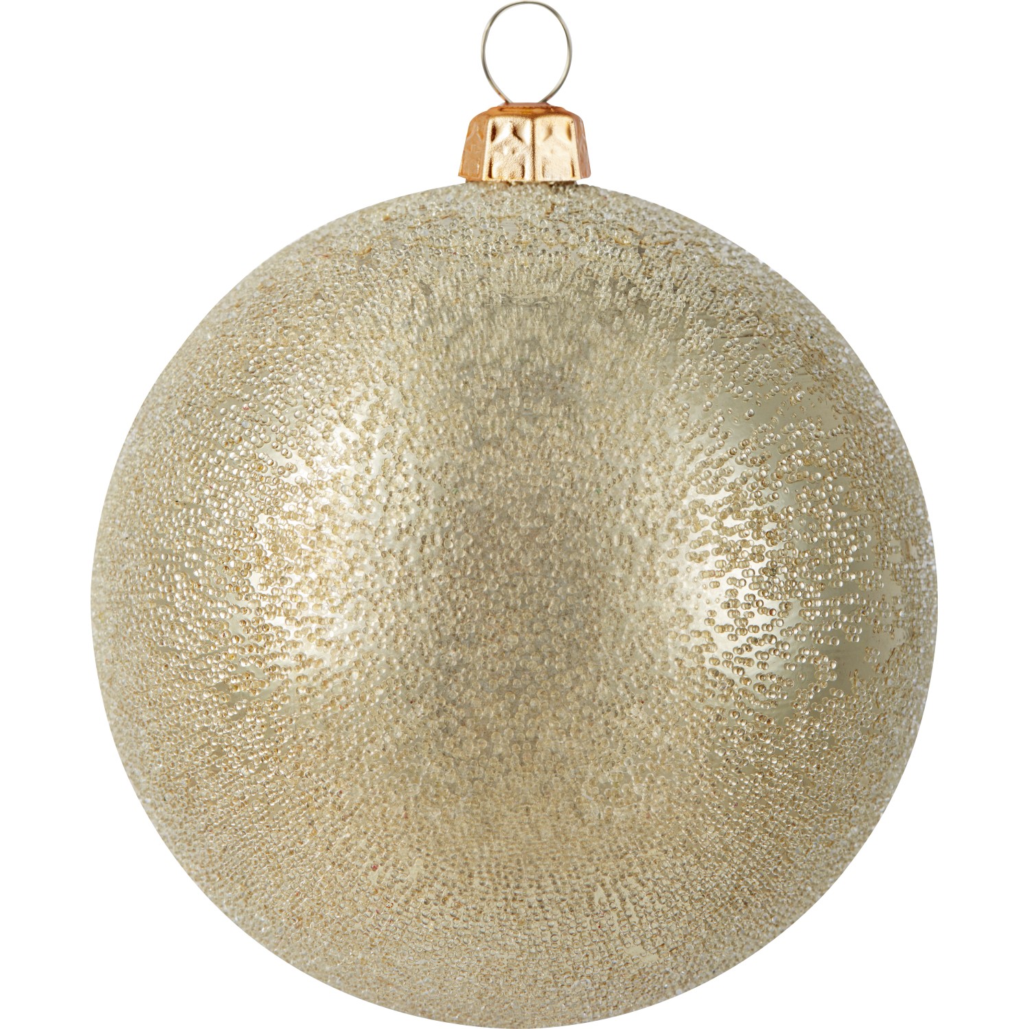 Vánoční koule šampaňská barva s perlami Vánoční koule šampaňská barva s perlami