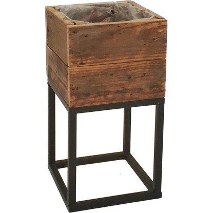 Květináč na pevném podstavci 34 cm x 18 cm x 18 cm Květináč na pevném podstavci 34 cm x 18 cm x 18 cm