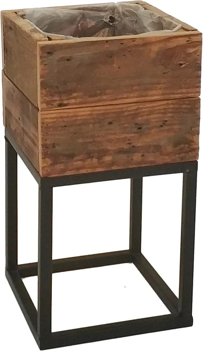 Květináč na pevném podstavci 34 cm x 18 cm x 18 cm Květináč na pevném podstavci 34 cm x 18 cm x 18 cm