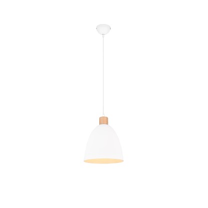 Reality Závěsné svítidlo JAGGER bílé matné max. 1 x 40 W, E27, pr. 25 x 150 cm Reality Závěsné svítidlo JAGGER bílé matné max. 1 x 40 W, E27, pr. 25 x 150 cm