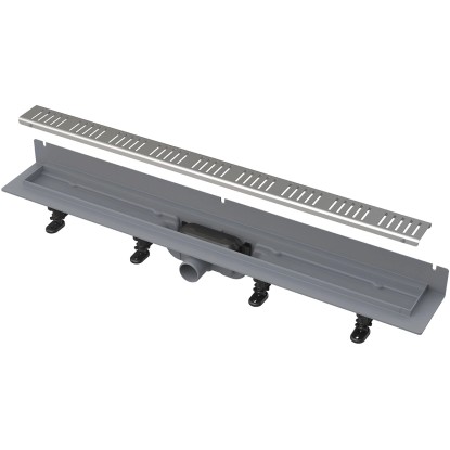 Podlahový žlab s okrajem pro perfor. rošt, s pevným límcem ke stěně APZ30-650M Podlahový žlab s okrajem pro perfor. rošt, s pevným límcem ke stěně APZ30-650M