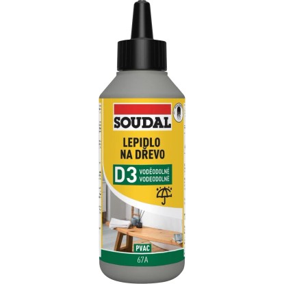 SOUDAL Lepidlo na dřevo 67A vodostálé 250 g SOUDAL Lepidlo na dřevo 67A vodostálé 250 g