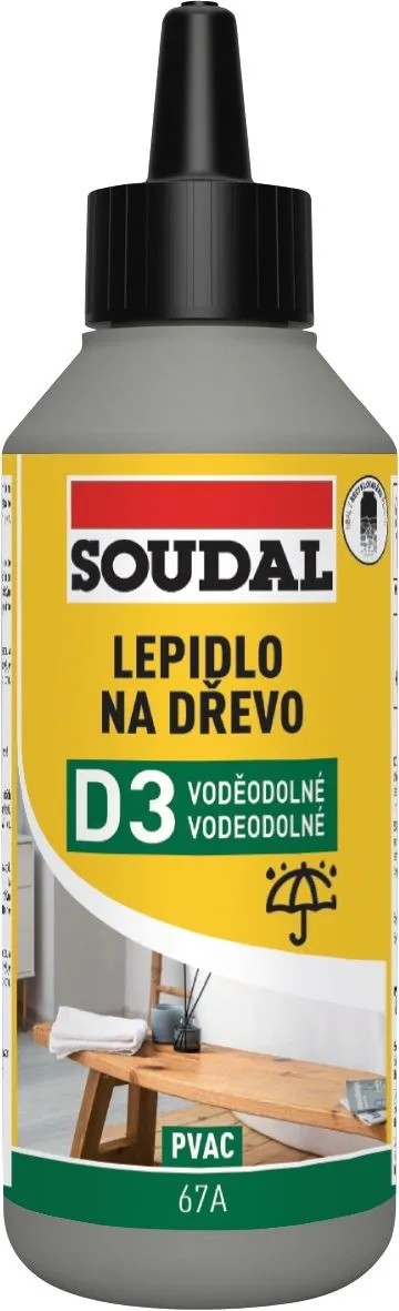 SOUDAL Lepidlo na dřevo 67A vodostálé 250 g SOUDAL Lepidlo na dřevo 67A vodostálé 250 g