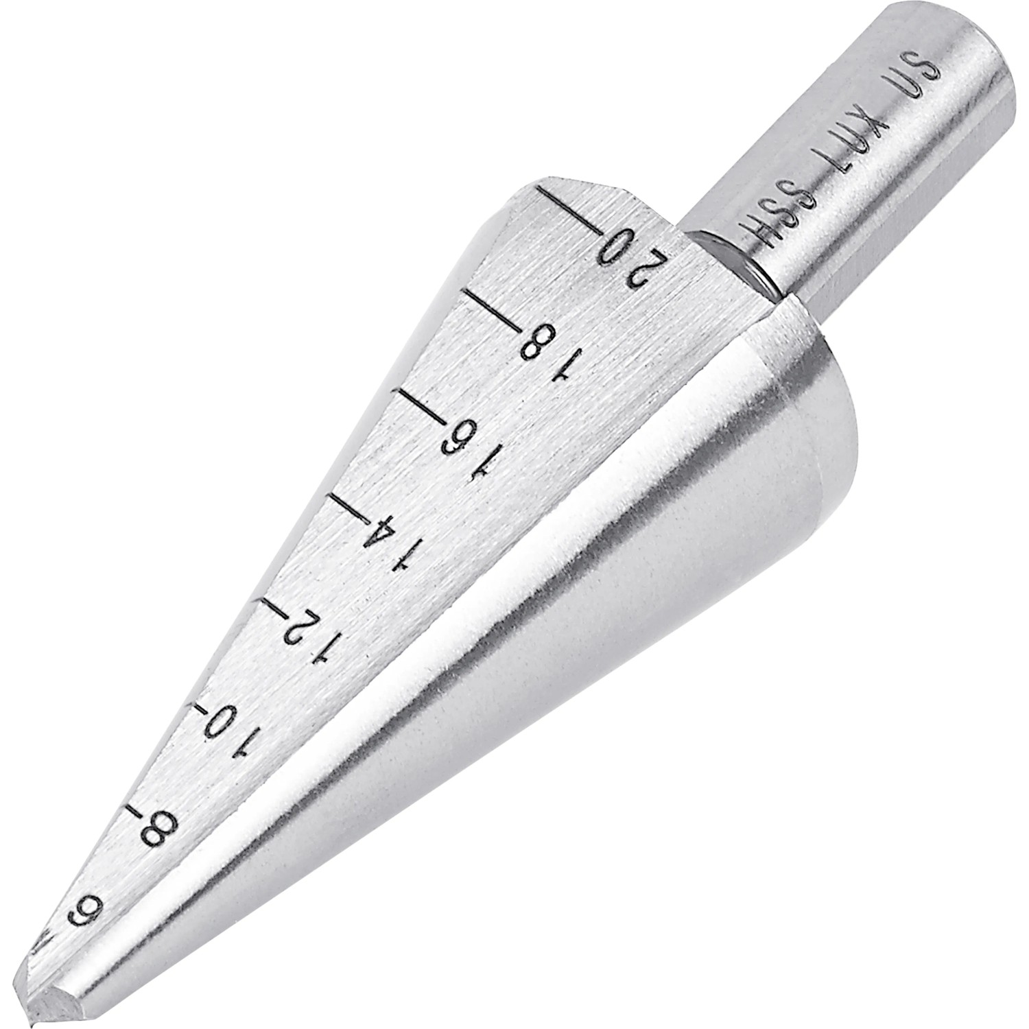 LUX-TOOLS Kuželový vrták do plechu HSS Comfort průměr 6 mm - 20 mm LUX-TOOLS Kuželový vrták do plechu HSS Comfort průměr 6 mm - 20 mm
