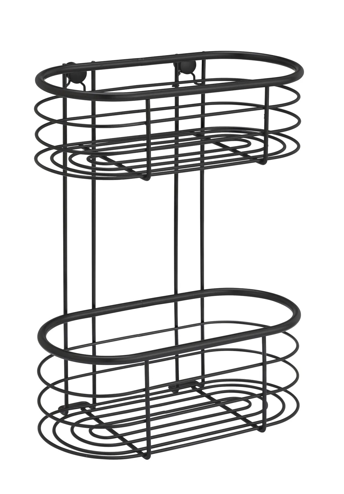 Wenko Koupelnová police Trestina 2patrová, černá, 26 x 35 x 14 cm Wenko Koupelnová police Trestina 2patrová, černá, 26 x 35 x 14 cm