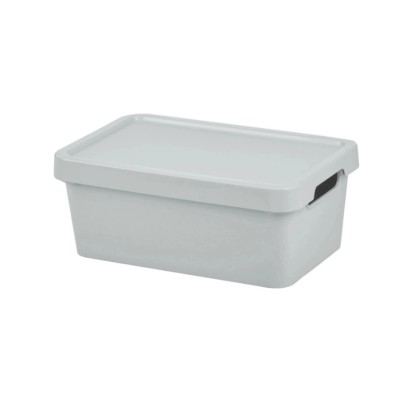 Tontarelli Úložný box s víkem MAYA šedý 4,2 l Tontarelli Úložný box s víkem MAYA šedý 4,2 l