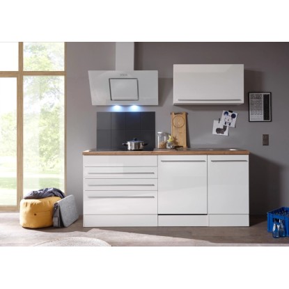 Kuchyňská linka Respekta Premium BERP320HWWC, 320 cm, bílý lesk s elektrospotřebiči. Kuchyňská linka Respekta Premium BERP320HWWC, 320 cm, bílý lesk s elektrospotřebiči.