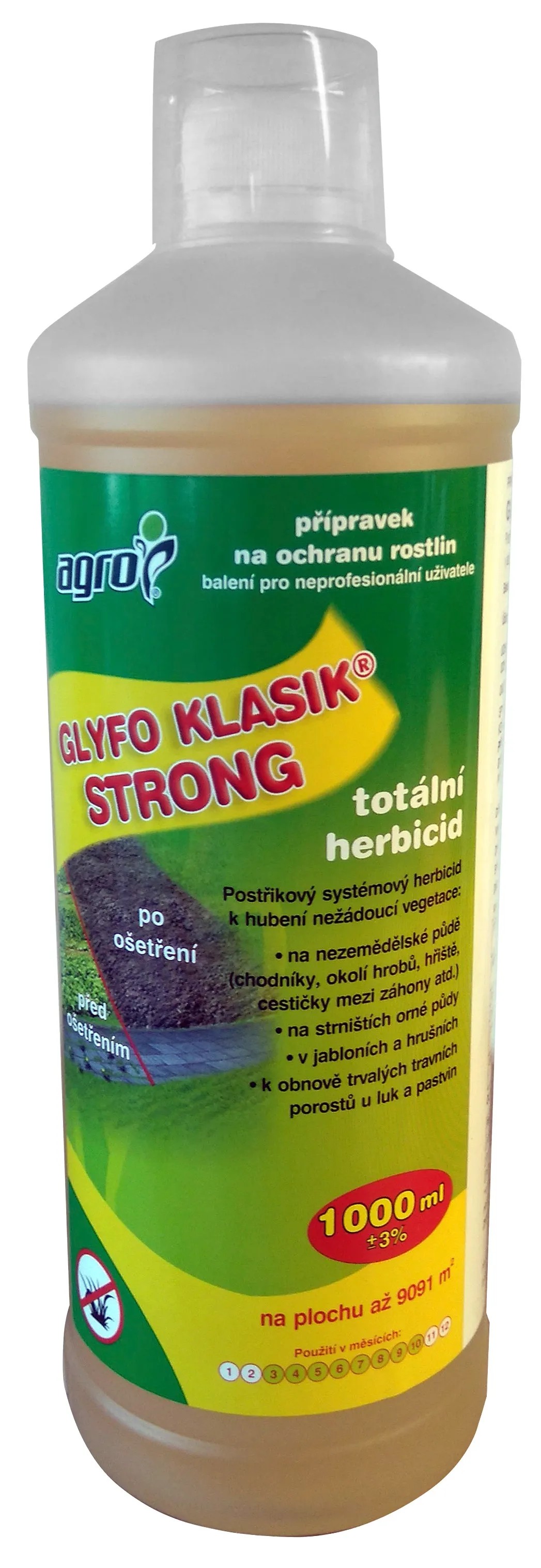 AGRO Totální herbicid GLYFO KLASIK STRONG 1 l AGRO Totální herbicid GLYFO KLASIK STRONG 1 l
