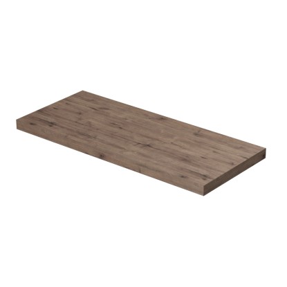 INTEDOOR Umyvadlová deska BEE bez výřezu, š. 120 cm, dub Wellington INTEDOOR Umyvadlová deska BEE bez výřezu, š. 120 cm, dub Wellington