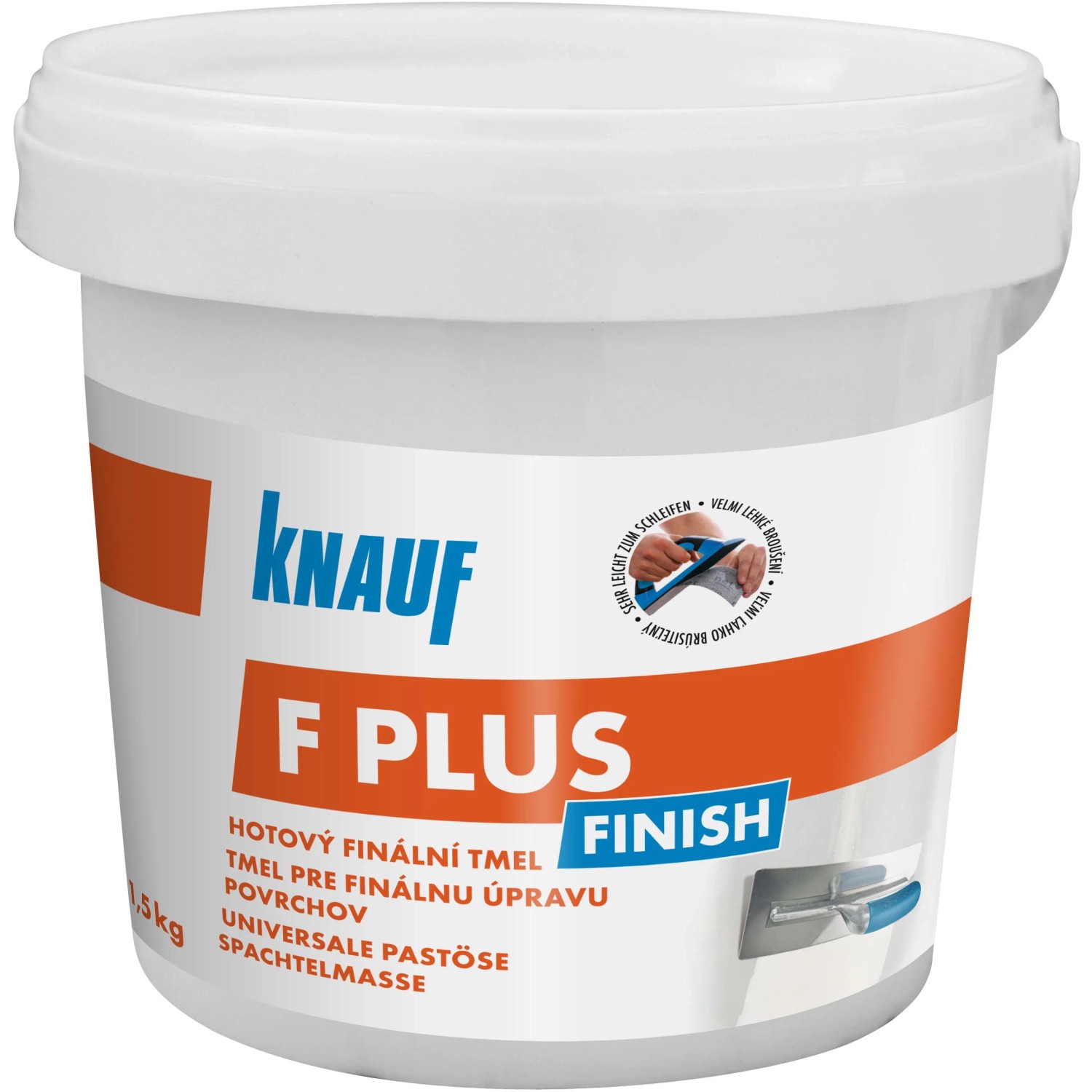 Knauf Pastózní tmel F plus 1,5 kg Knauf Pastózní tmel F plus 1,5 kg